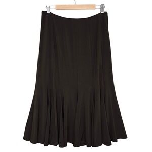 Joseph Ribkoff Women's Panelled Flare Skirt Espresso Brown 14